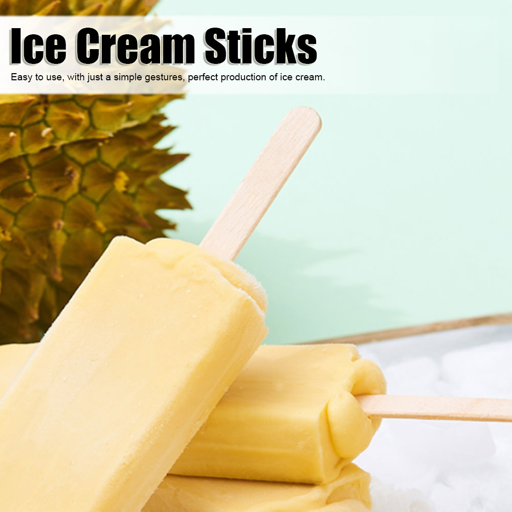 400PCS Wooden Ice Cream Sticks - Art Craft With Ice Cream Stick ulasan dan harga