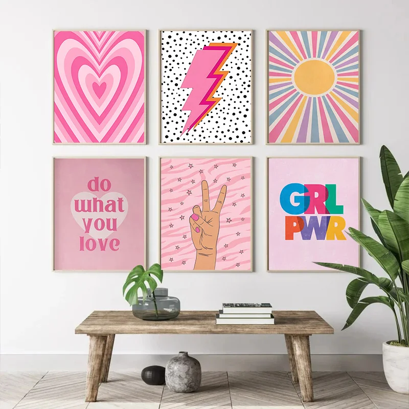 Abstract Pink Lightning Gradie - Art Craft Love ulasan dan harga