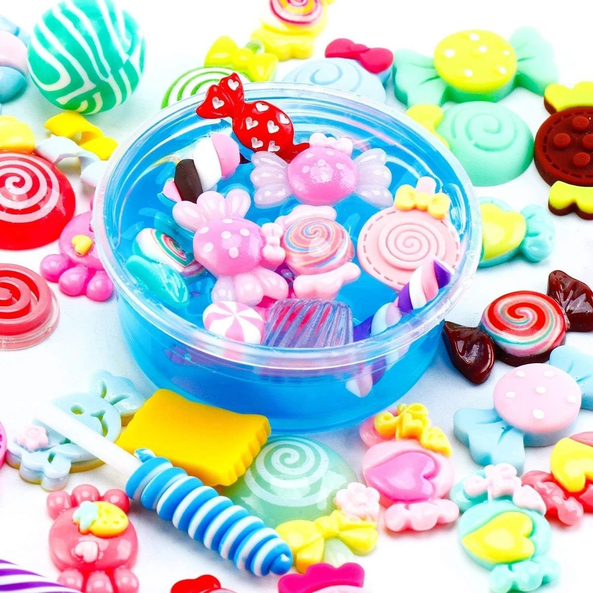 30pcs Random Candy Slime Charm - Art Craft Resin ulasan dan harga