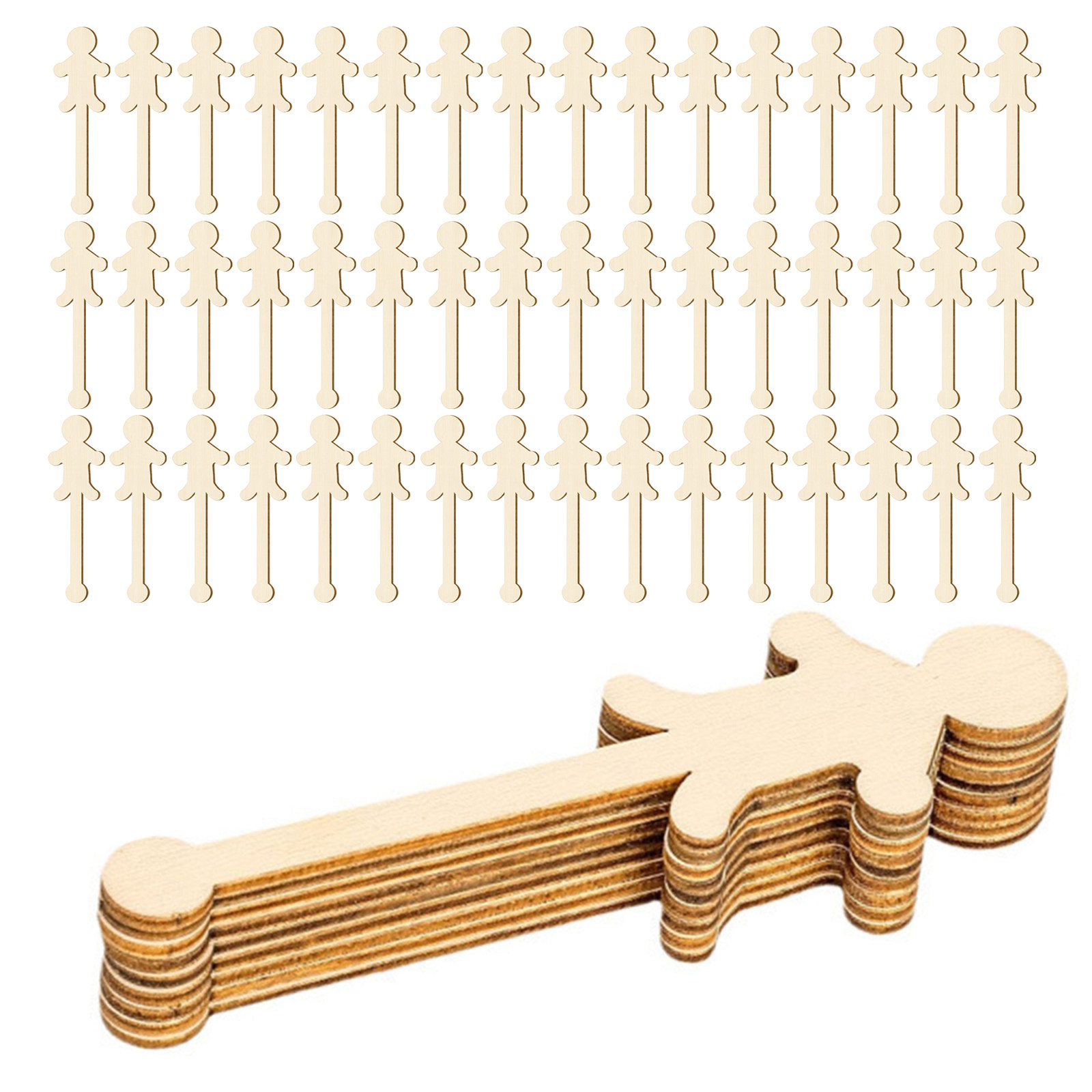 100Pcs People Ice Cream Sticks - Art Craft With Ice Cream Stick ulasan dan harga
