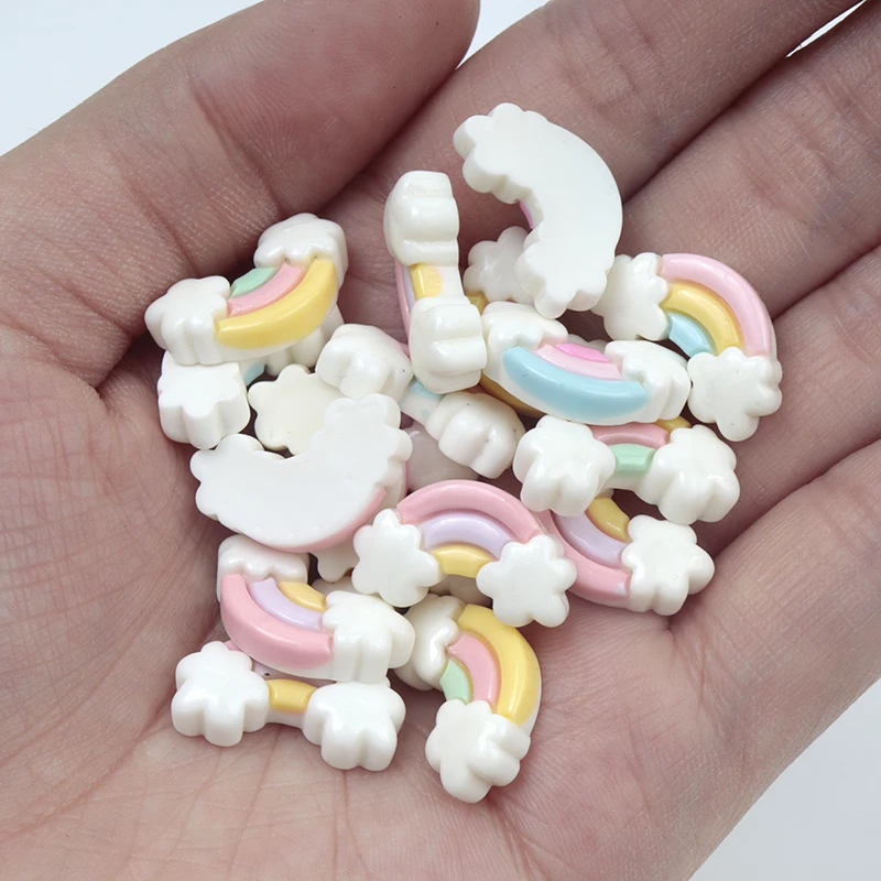 30Pcs/300pcs Mini Resin Rainbo - Art Craft Rainbow ulasan dan harga