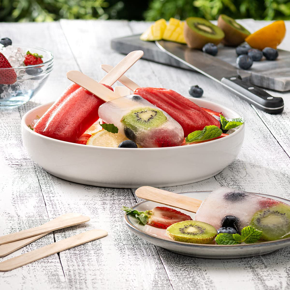Natural Wooden Popsicle Ice Cr - Art Craft With Ice Cream Stick ulasan dan harga