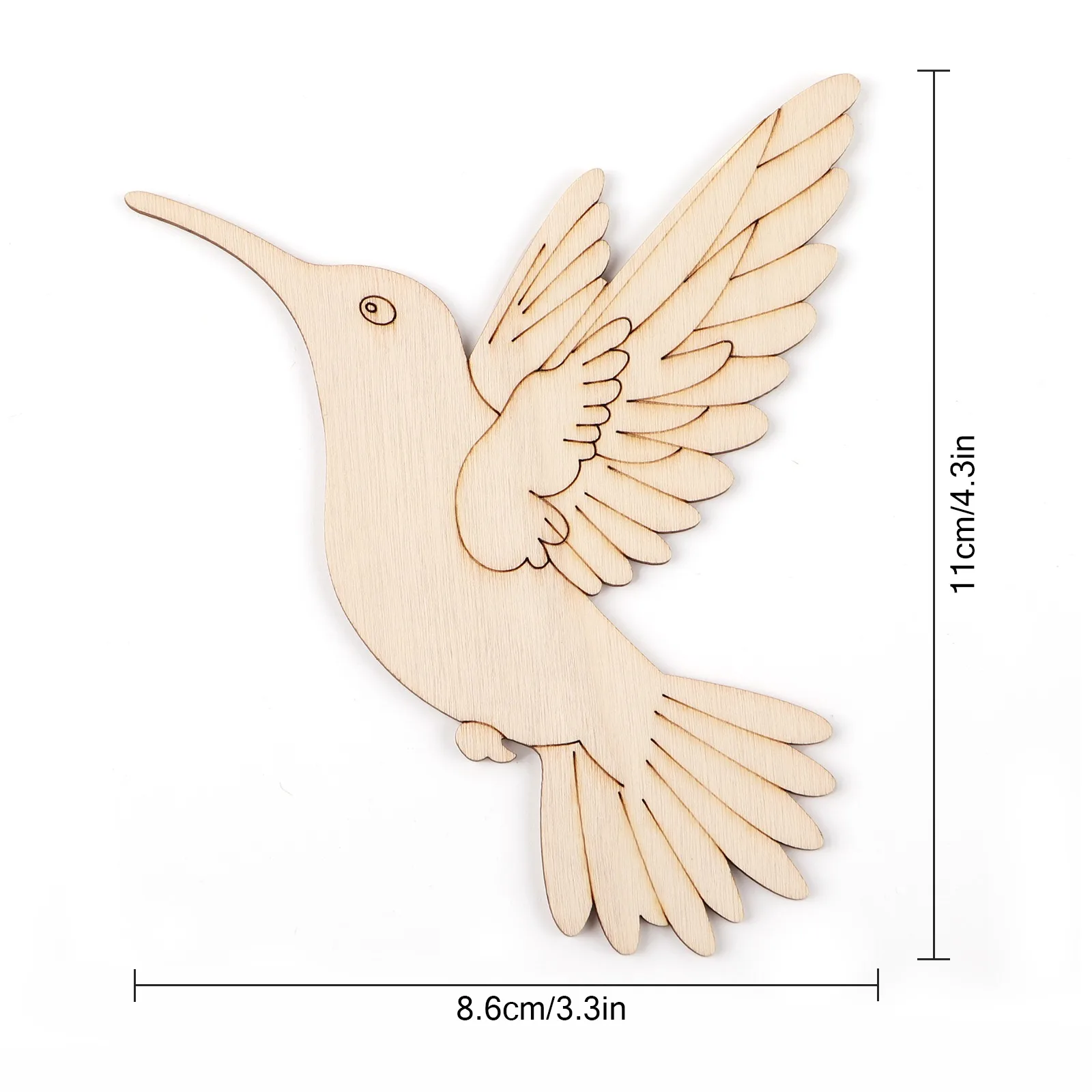 10pcs Unfinished Wood Animal B - Art Craft Animals ulasan dan harga