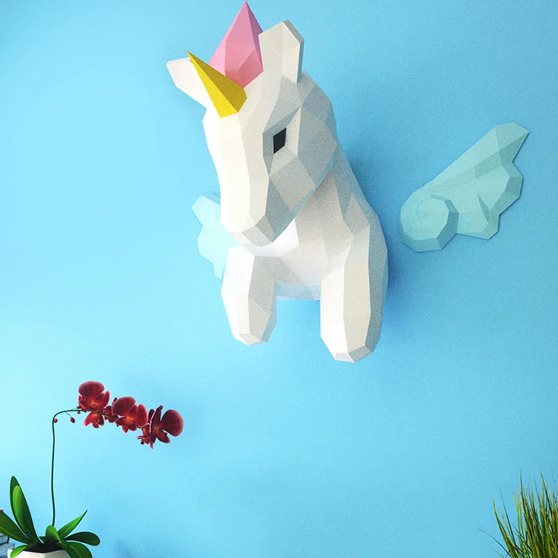 Rainbow Unicorn Animal Wall De - Art Craft Rainbow ulasan dan harga