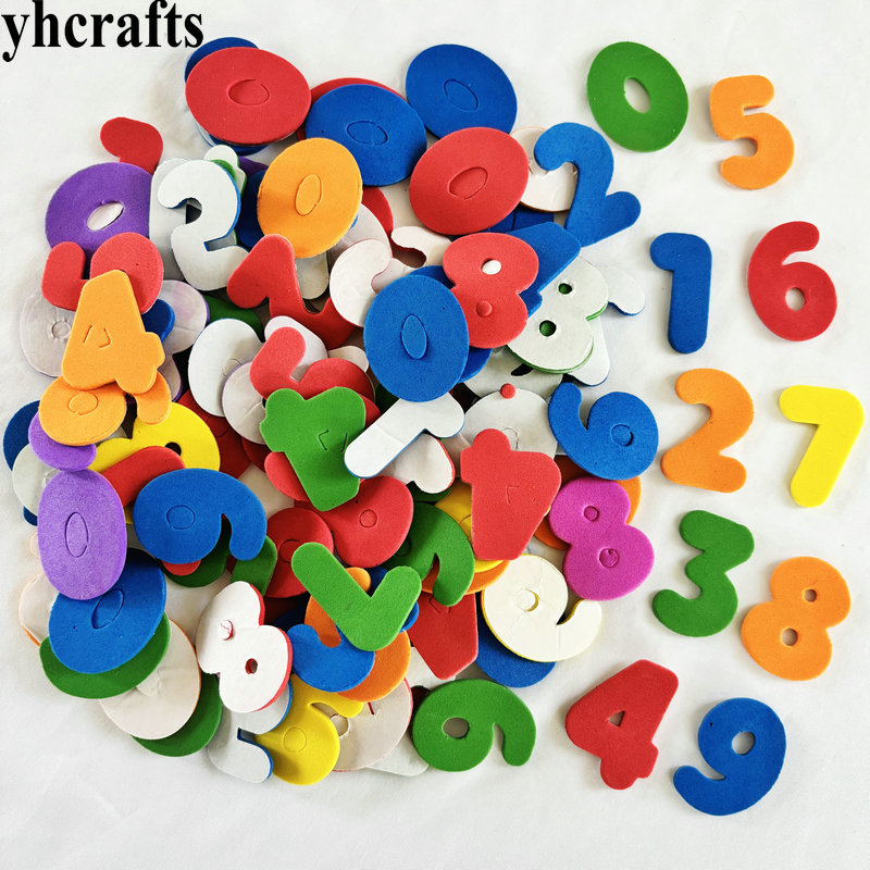150PCS Mixed color 0-9 number  - Art And Craft Letter Z ulasan dan harga