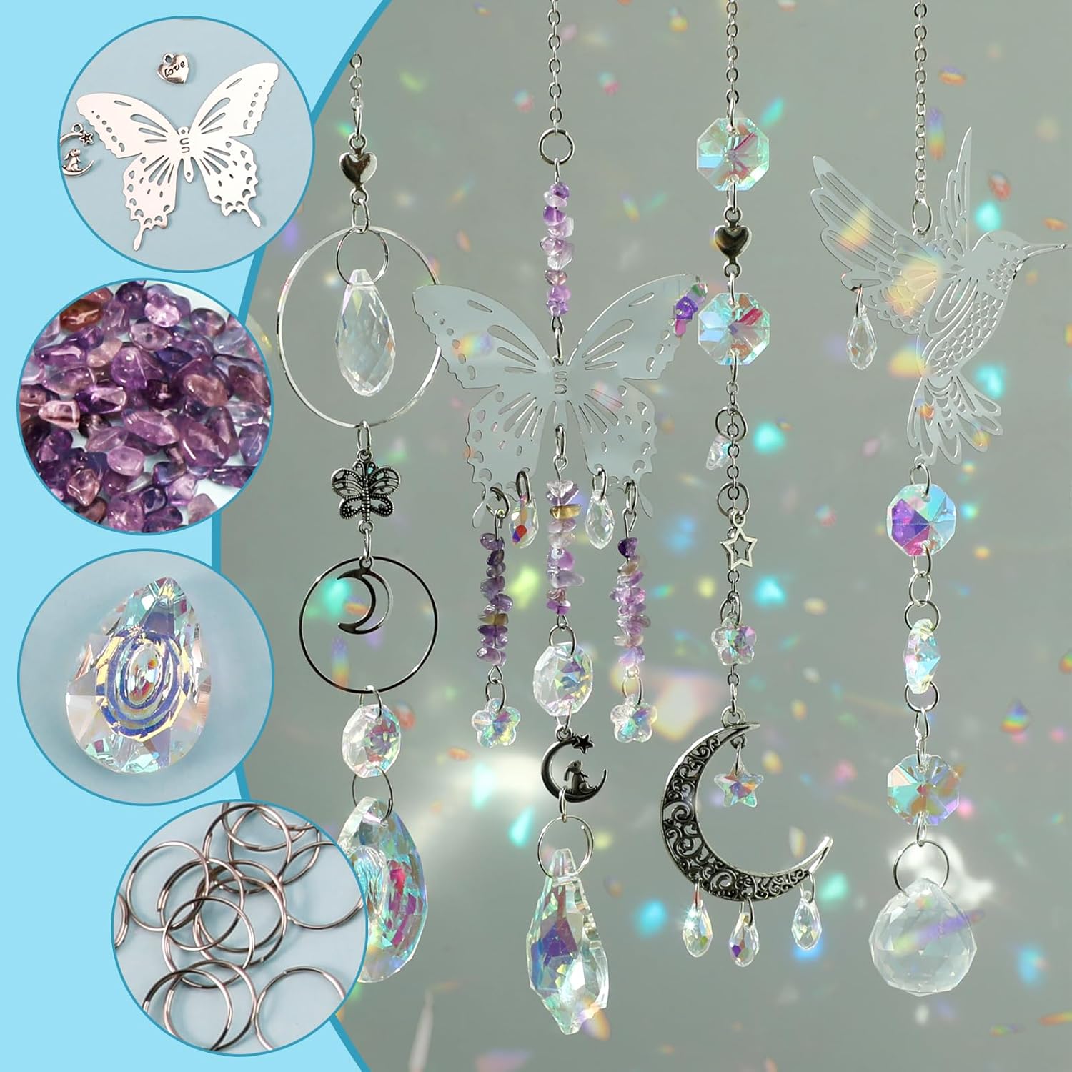DIY 400pcs SunCatchers Making  - Art Craft Rainbow ulasan dan harga