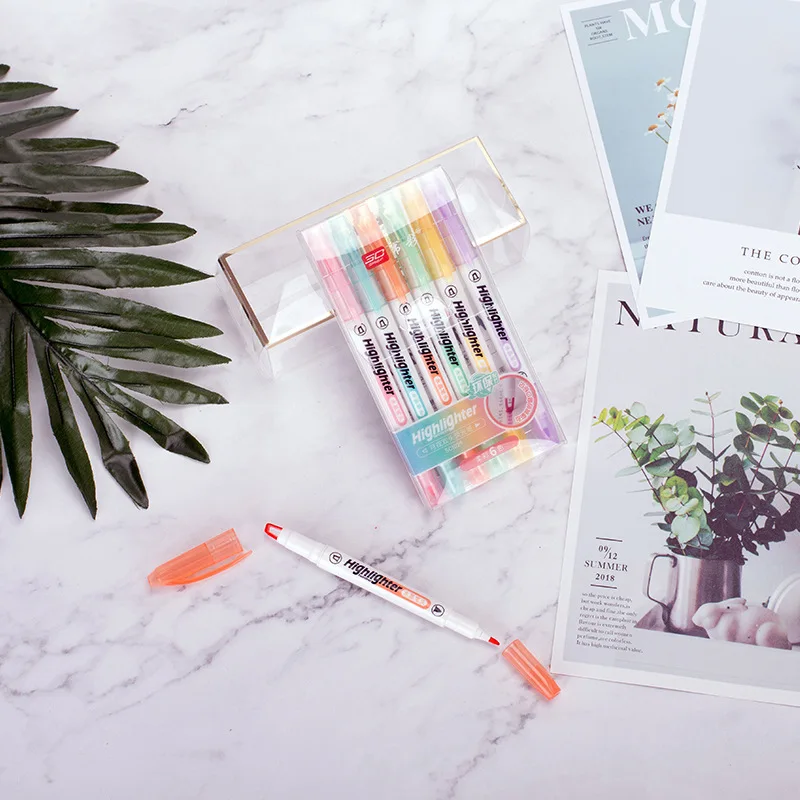 6 Colors/Set Unique Window Tip - Stabilo Marker Boss ulasan dan harga
