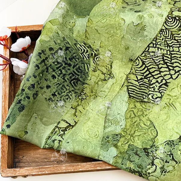 Green ink dyeing oil painting  - Silk Painting Dye ulasan dan harga