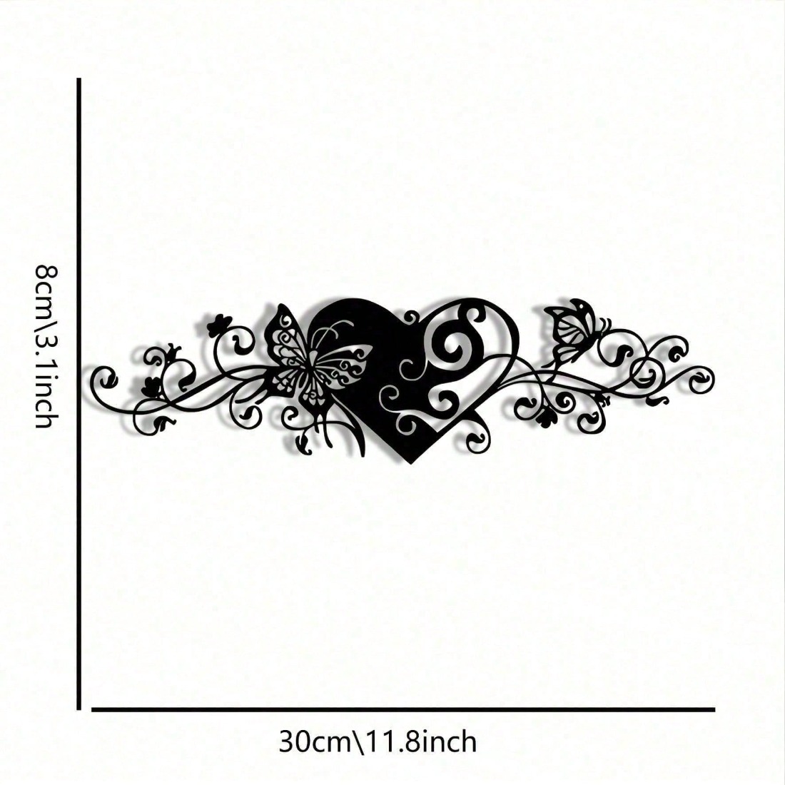 Minimalist 2D Metal Wall Art,  - Art Craft Butterfly ulasan dan harga