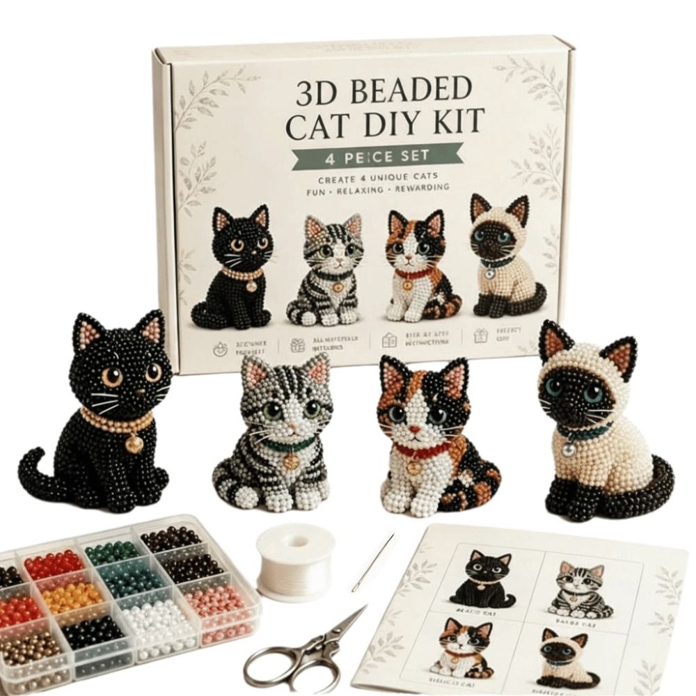 Tiny Beads 3D Beaded Animal Ki - Art Craft Animals ulasan dan harga