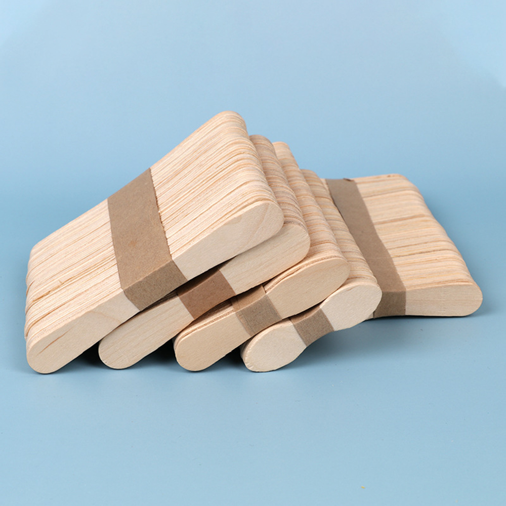 50/100pcs Natural Wood Ice Cre - Art Craft With Ice Cream Stick ulasan dan harga