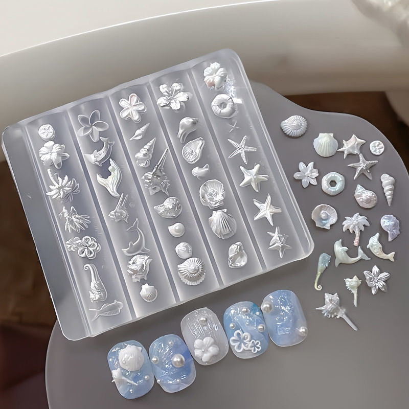 3D Mold Silicone Nail Art Deco - Art Craft Template ulasan dan harga