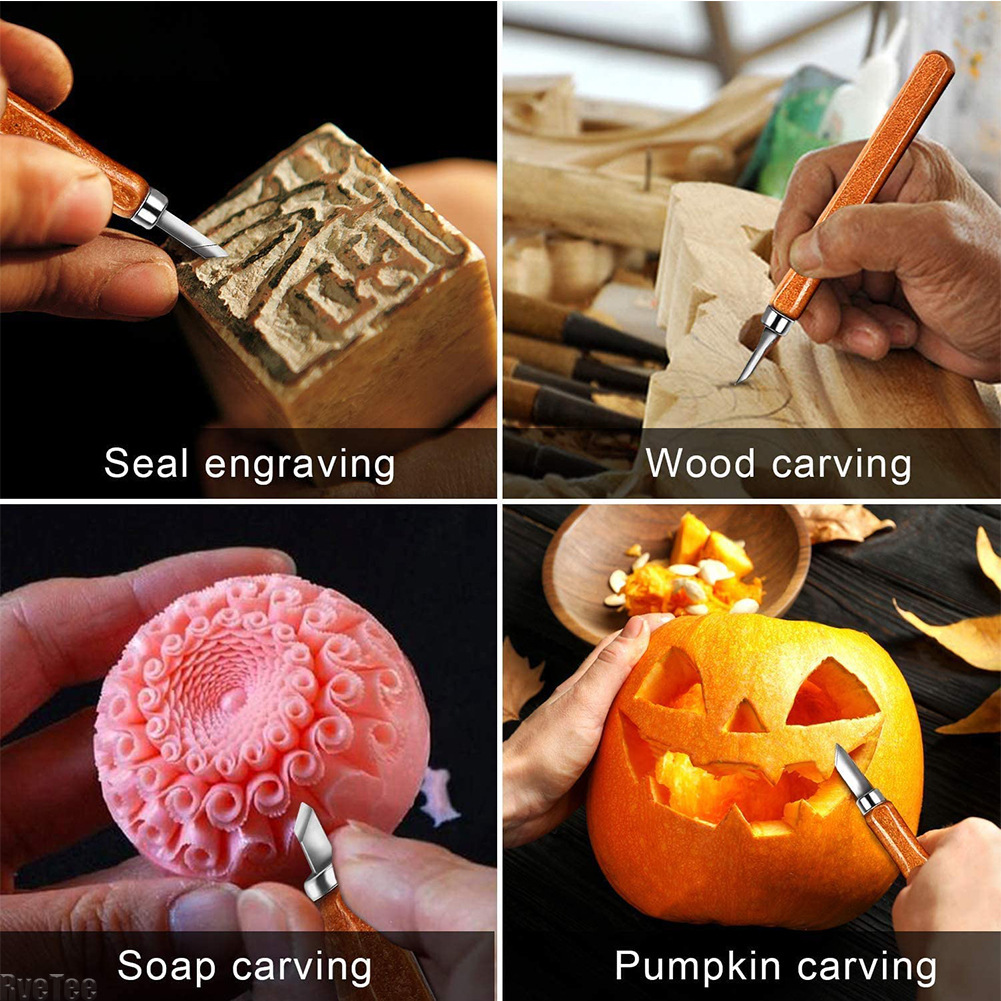 12Pcs SK2 Woodworking Carving  - Art Craft Bag ulasan dan harga