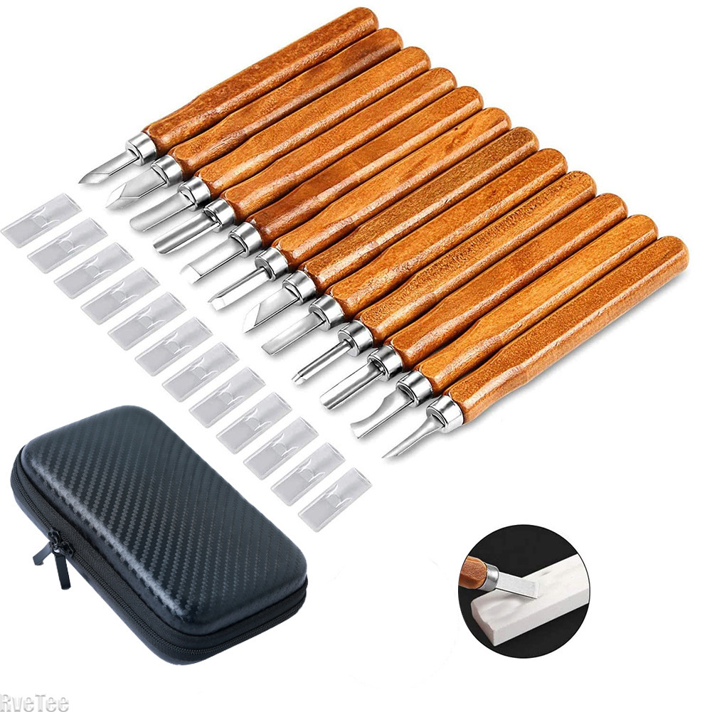 12Pcs SK2 Woodworking Carving  - Art Craft Bag ulasan dan harga