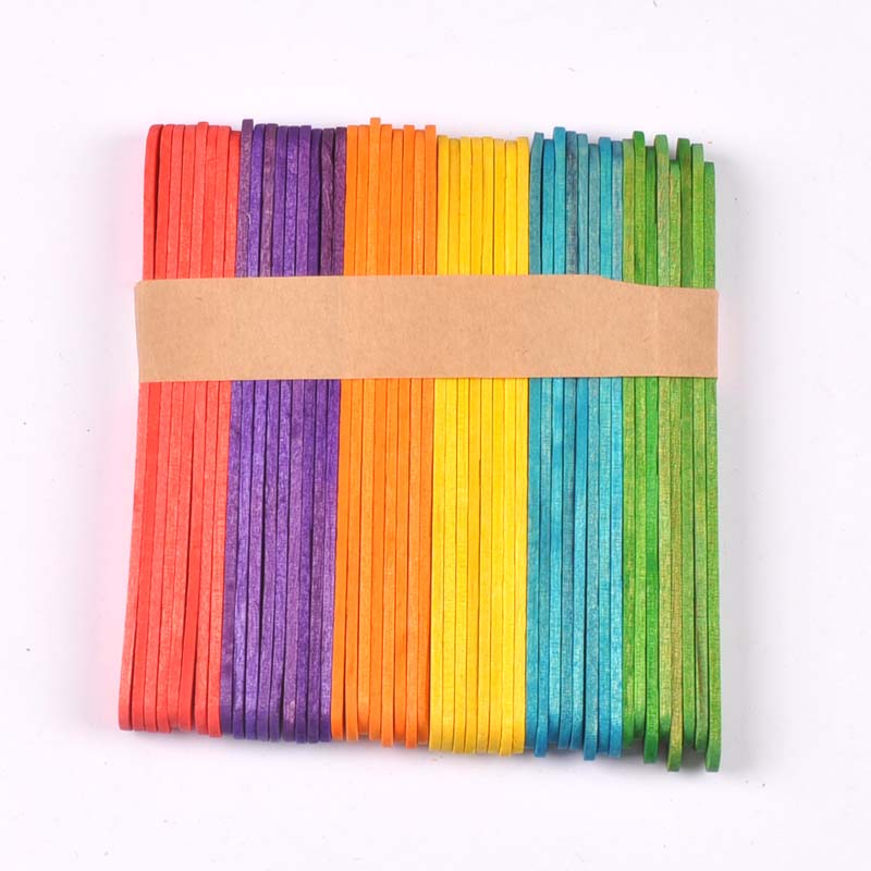50Pcs/Lot Natural Wood & Color - Art Craft With Ice Cream Stick ulasan dan harga