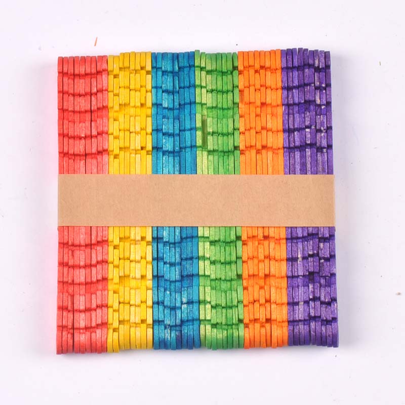 50Pcs/Lot Natural Wood & Color - Art Craft With Ice Cream Stick ulasan dan harga