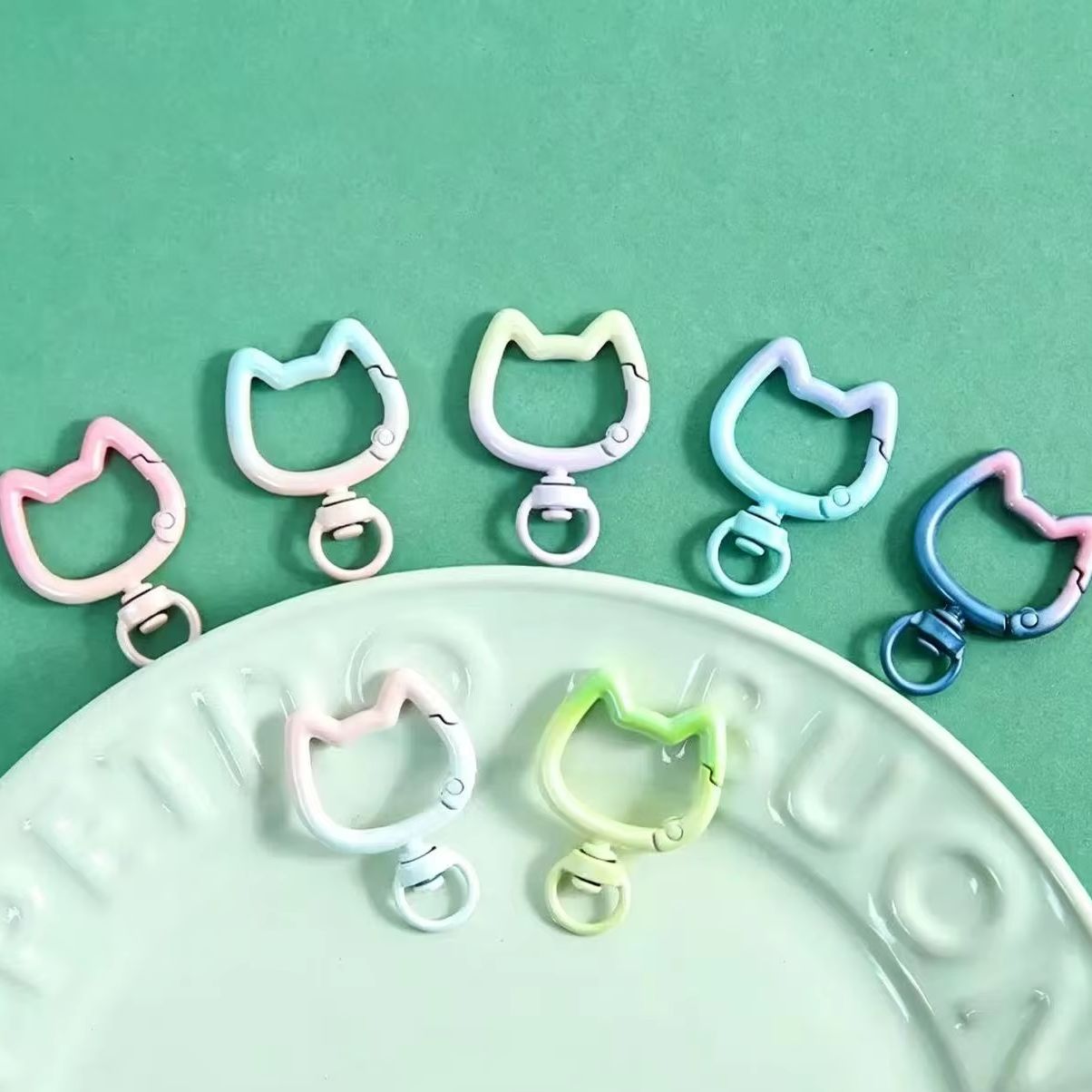 5-10PCS Gradient Cute Cat Clas - Art Craft Gifts ulasan dan harga