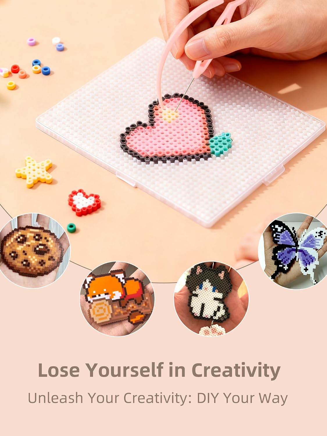 Fuse Beads Kit-Easy DIY-96 Col - Art Craft Gifts ulasan dan harga
