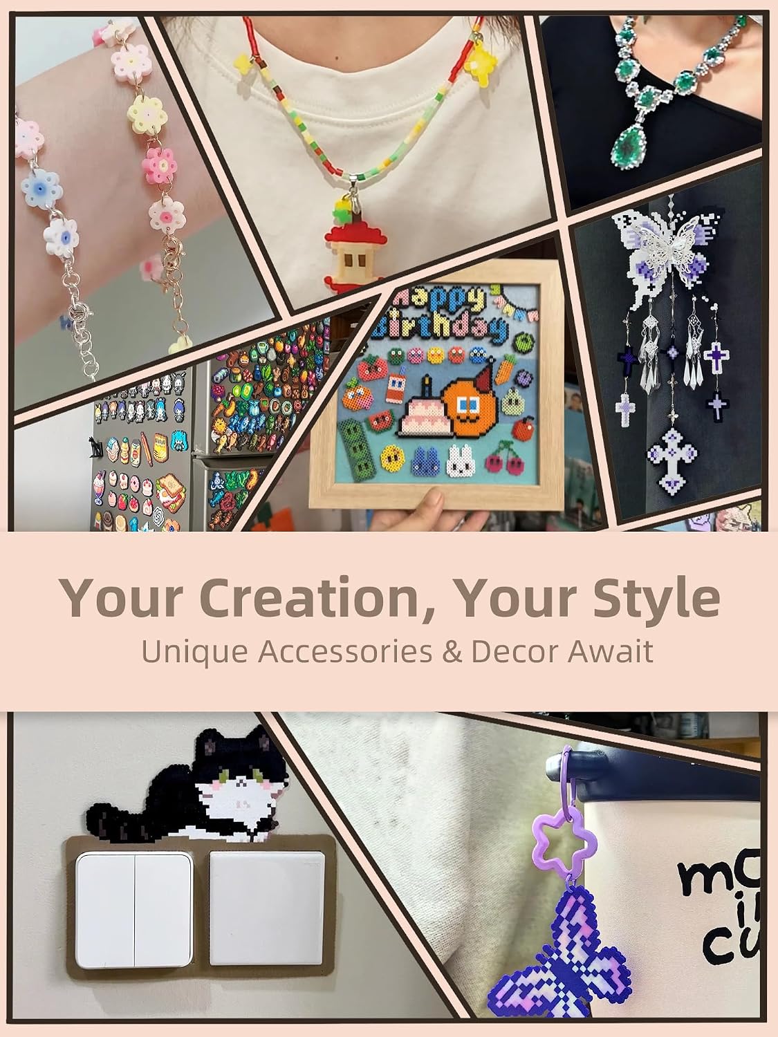 Fuse Beads Kit-Easy DIY-96 Col - Art Craft Gifts ulasan dan harga
