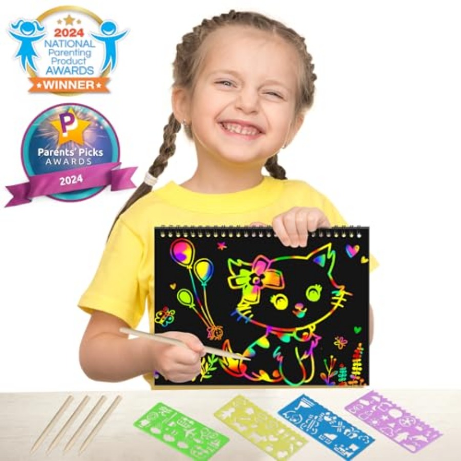 2 Pack Rainbow Scratch Paper N - Art Craft Rainbow ulasan dan harga