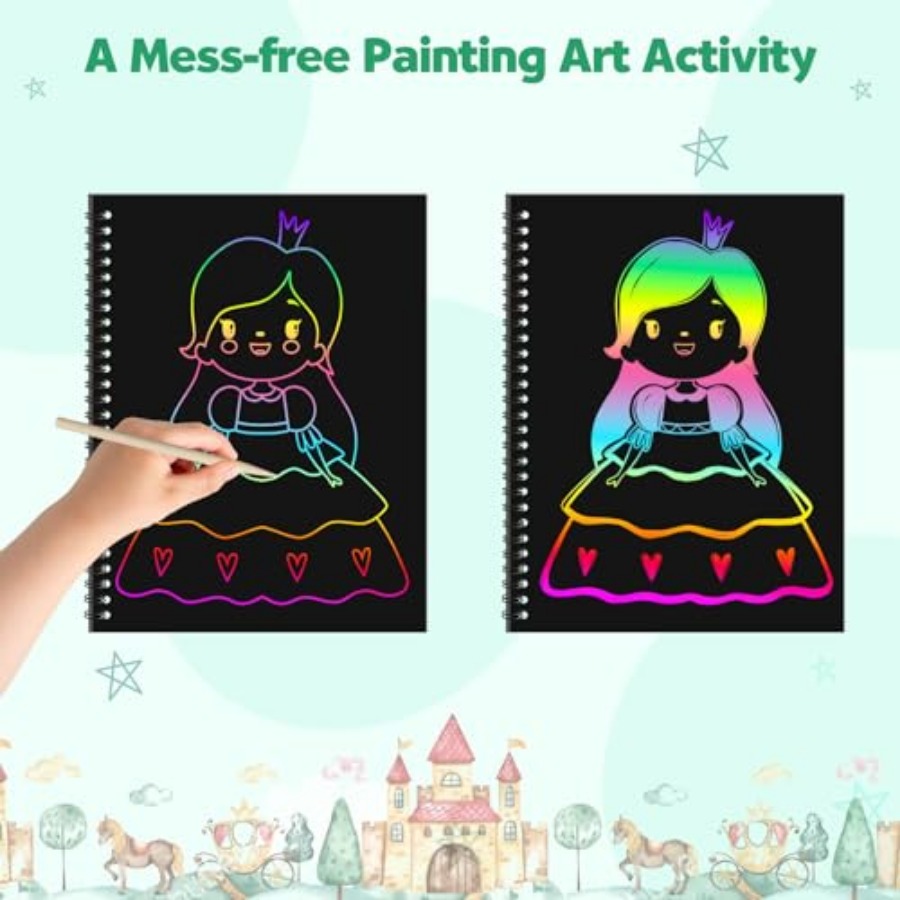 2 Pack Rainbow Scratch Paper N - Art Craft Rainbow ulasan dan harga