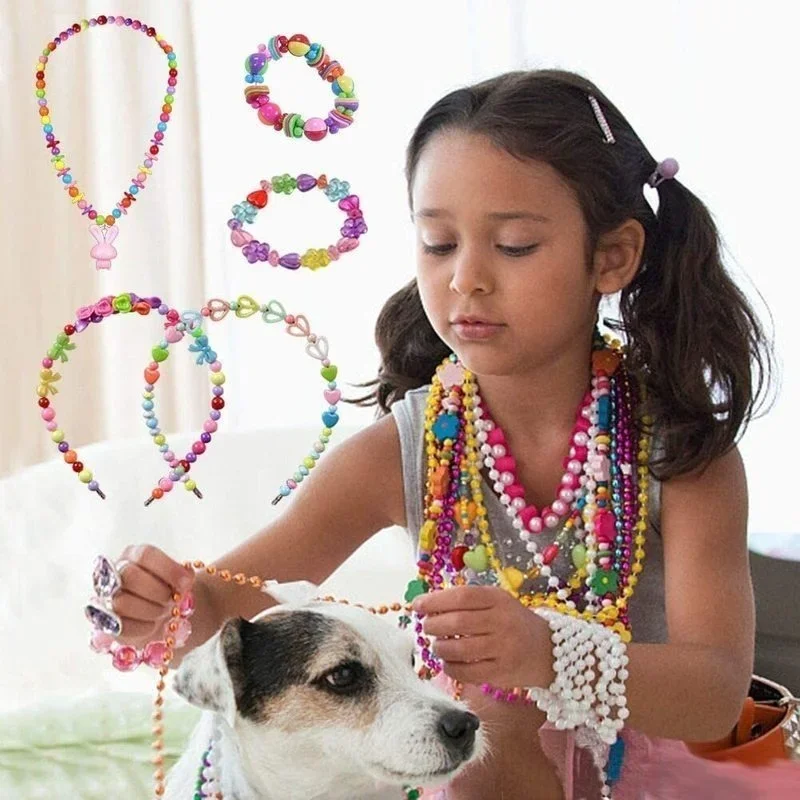 Girls DIY Bead Set Jewelry Mak - Art Craft Rainbow ulasan dan harga